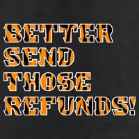 Better Send Those Refunds Cincinnati Funny Football Fan Microfiber Hand Towel