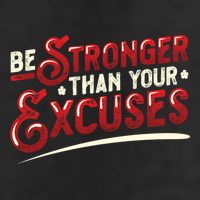Be Stronger Than Your Excuses Fitness Gift Adult Drive Performance Visor