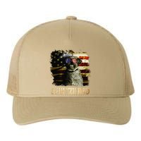 Best Shih Tzu Dad Ever American Flag 4th Of July Dog Lover Yupoong Adult 5-Panel Trucker Hat