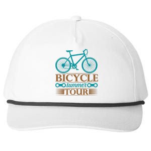 Bicycle Summer Tour Snapback Five-Panel Rope Hat