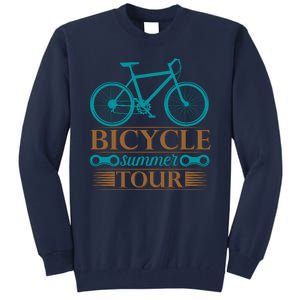 Bicycle Summer Tour Tall Sweatshirt