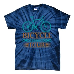 Bicycle Summer Tour Tie-Dye T-Shirt