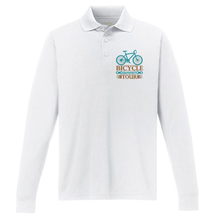 Bicycle Summer Tour Performance Long Sleeve Polo