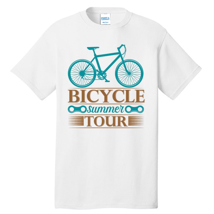 Bicycle Summer Tour Tall T-Shirt