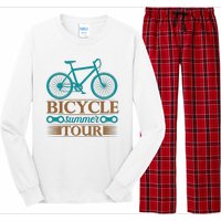 Bicycle Summer Tour Long Sleeve Pajama Set