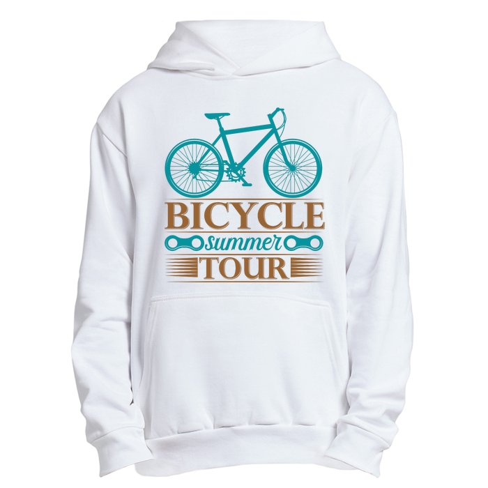 Bicycle Summer Tour Urban Pullover Hoodie