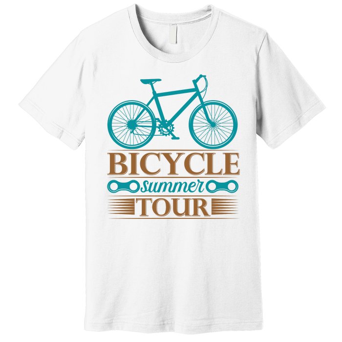 Bicycle Summer Tour Premium T-Shirt