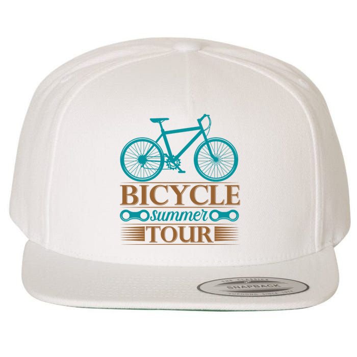 Bicycle Summer Tour Wool Snapback Cap