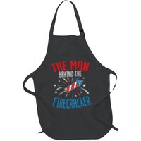 Baby Shower The Man Behind The Firecracker Full-Length Apron With Pockets