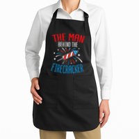 Baby Shower The Man Behind The Firecracker Full-Length Apron With Pockets
