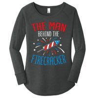 Baby Shower The Man Behind The Firecracker Women's Perfect Tri Tunic Long Sleeve Shirt