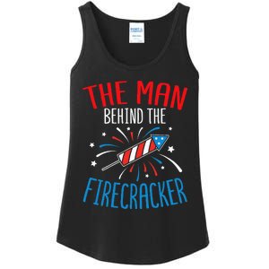 Baby Shower The Man Behind The Firecracker Ladies Essential Tank