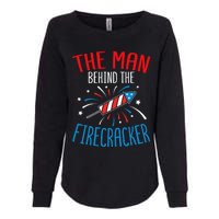 Baby Shower The Man Behind The Firecracker Womens California Wash Sweatshirt