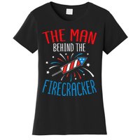 Baby Shower The Man Behind The Firecracker Women's T-Shirt