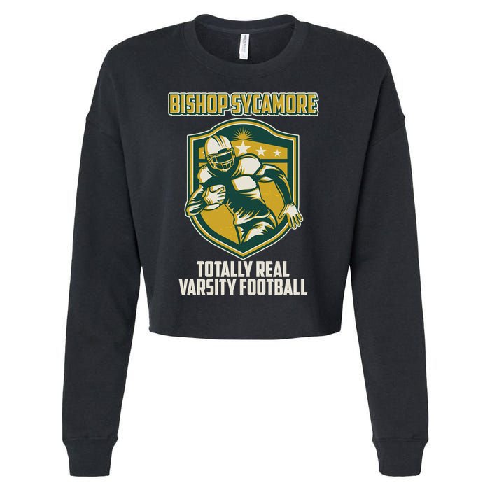 Bishop Sycamore Totally Real Varsity Football Cropped Pullover Crew