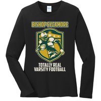 Bishop Sycamore Totally Real Varsity Football Ladies Long Sleeve Shirt