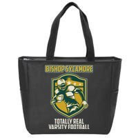 Bishop Sycamore Totally Real Varsity Football Zip Tote Bag