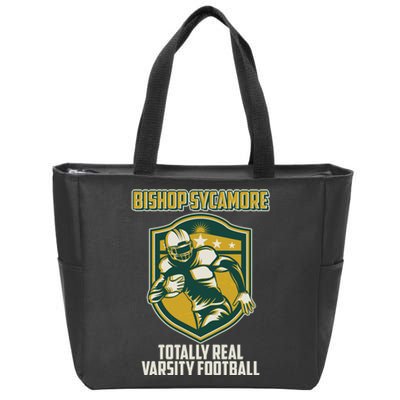 Bishop Sycamore Totally Real Varsity Football Zip Tote Bag