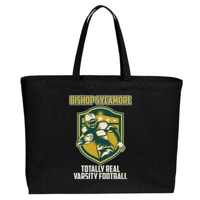 Bishop Sycamore Totally Real Varsity Football Cotton Canvas Jumbo Tote