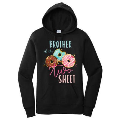 Brother Sweet Two Donut Birthday Party Theme Women's Pullover Hoodie