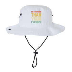 Be Stronger Than Your Excuses Gym Motivational Retro Gift Cool Gift Legacy Cool Fit Booney Bucket Hat