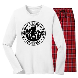 Bigfoot Search Team Bigfoot Women's Long Sleeve Flannel Pajama Set 