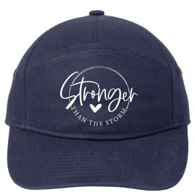 Be Stronger Than The Storm Inspirational 7-Panel Snapback Hat