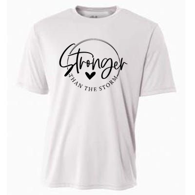 Be Stronger Than The Storm Inspirational Cooling Performance Crew T-Shirt