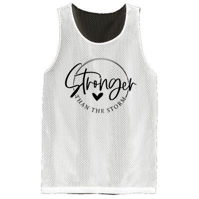 Be Stronger Than The Storm Inspirational Mesh Reversible Basketball Jersey Tank