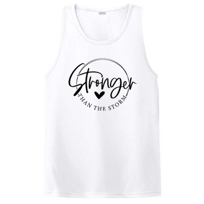 Be Stronger Than The Storm Inspirational PosiCharge Competitor Tank