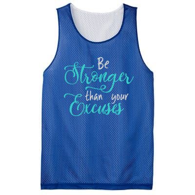 Be Stronger Than Your Excuses Hooded Cool Gift Mesh Reversible Basketball Jersey Tank