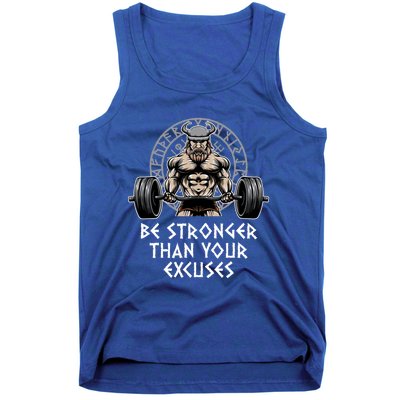 Be Stronger Than Your Excuses Workout Motivational Quote Gym Gift Tank Top