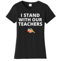 I Stand With Our Teachers support teacher & Stand Against Book Banning! Women's T-Shirt