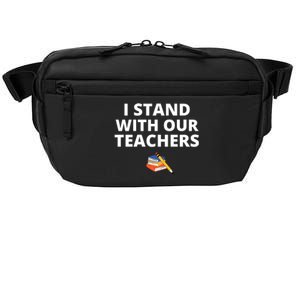 I Stand With Our Teachers support teacher & Stand Against Book Banning! Crossbody Pack