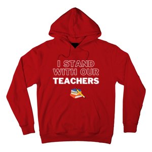 I Stand With Our Teachers support teacher & Stand Against Book Banning! Hoodie