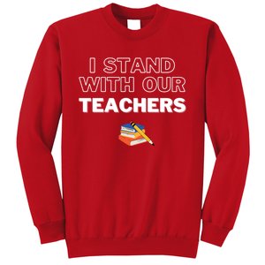 I Stand With Our Teachers support teacher & Stand Against Book Banning! Sweatshirt