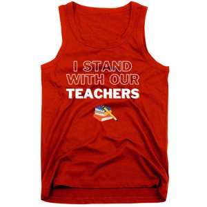 I Stand With Our Teachers support teacher & Stand Against Book Banning! Tank Top