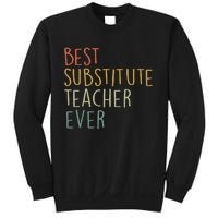 Best Substitute Teacher Ever Cool Vintage Christmas Gift Sweatshirt