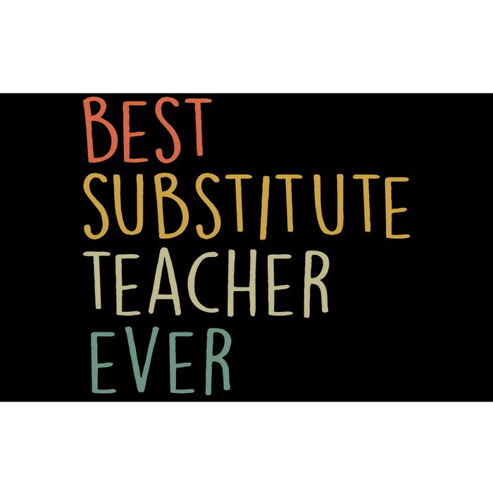 Best Substitute Teacher Ever Cool Vintage Christmas Gift Bumper Sticker