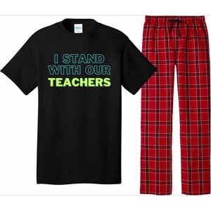 I Stand With Our Teachers support teacher & Stand Against Book Banning! Pajama Set