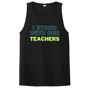 I Stand With Our Teachers support teacher & Stand Against Book Banning! PosiCharge Competitor Tank