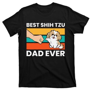 Best Shih Tzu Dad Ever Funny Shih Tzu T-Shirt