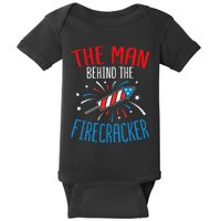 Baby Shower The Man Behind The Firecracker Baby Bodysuit