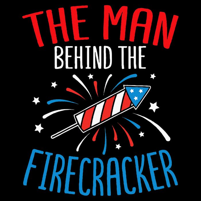 Baby Shower The Man Behind The Firecracker Cropped Pullover Crew