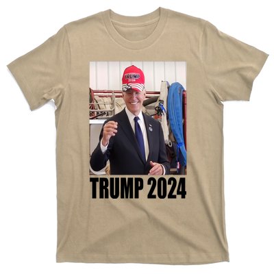 Biden Supporting Trump Funny T-Shirt