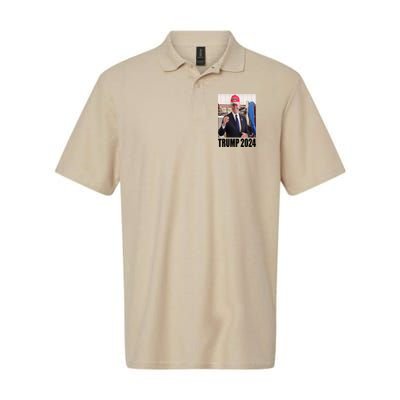 Biden Supporting Trump Funny Softstyle Adult Sport Polo