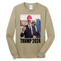 Biden Supporting Trump Funny Tall Long Sleeve T-Shirt