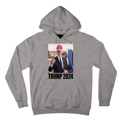 Biden Supporting Trump Funny Tall Hoodie