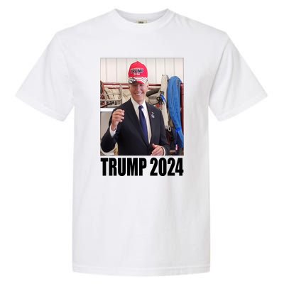 Biden Supporting Trump Funny Garment-Dyed Heavyweight T-Shirt