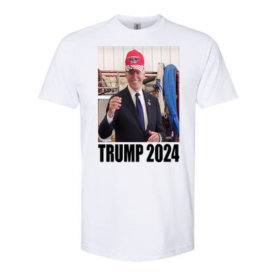 Biden Supporting Trump Funny Softstyle CVC T-Shirt